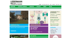 Desktop Screenshot of liebermann-villa.de