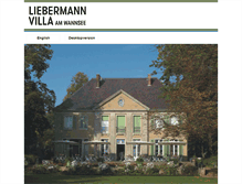Tablet Screenshot of liebermann-villa.de
